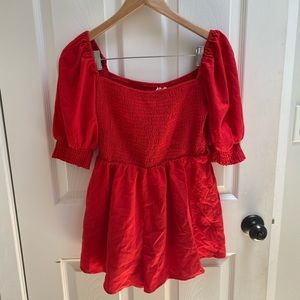 Showpo red romper size 6